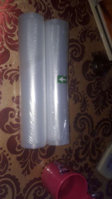 Plastik Vacum Plastik Emboss Vacum Sealer Untuk Makanan 28x500cm 1 Roll - Vcm