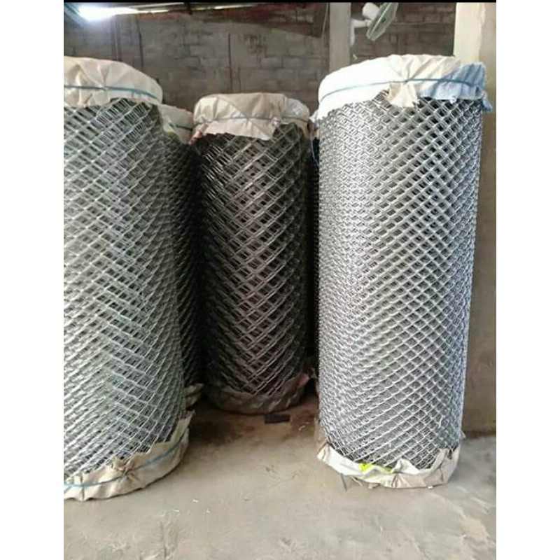 GALVANIS KAWAT PAGAR HARMONIKA ANTI KARAT 2 MM LUBANG 2 CM