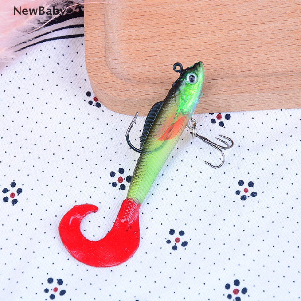 Umpan Pancing Soft Bait Bentuk Cacing Bahan Silikon Ukuran 9Cm 14G