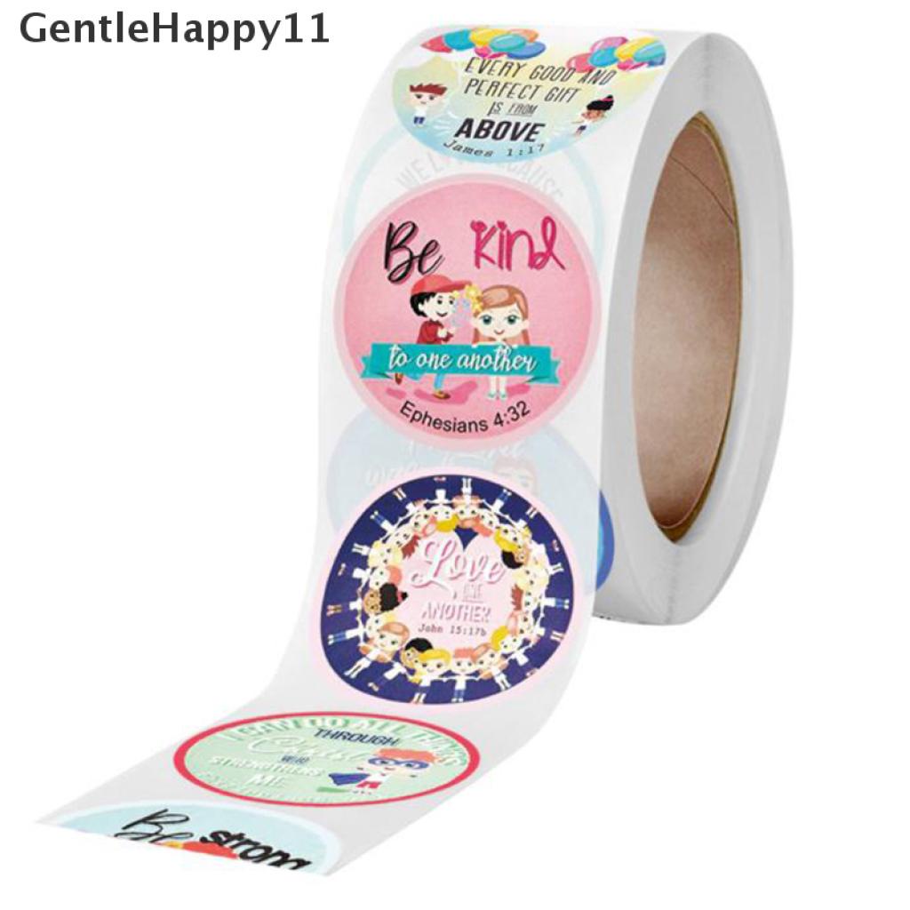 Gentlehappy 500pcs Stiker Motif Kartun Alkitab Kristen Untuk Anak