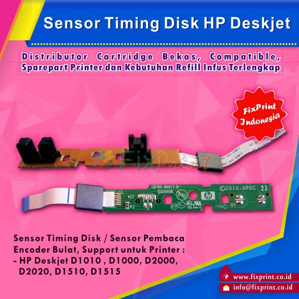 Sensor Timing Disk Sensor Pembaca Encoder Bulat HP Deskjet D1010 D1000 D2000 D2000 D1510 D1515