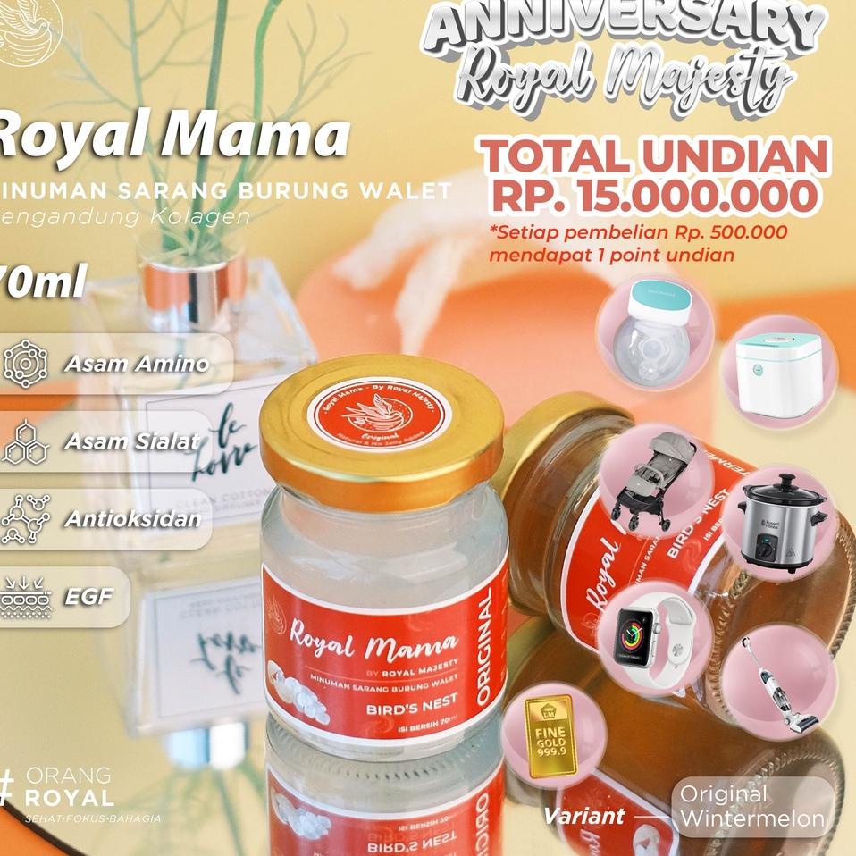 

[KODE PRODUK M9JVU5736] 80% Konsentrat Sarang Burung Walet Program Royal Mama (Suplemen Ibu Hamil) 70 Ml Minuman Sarang Burung Walet
