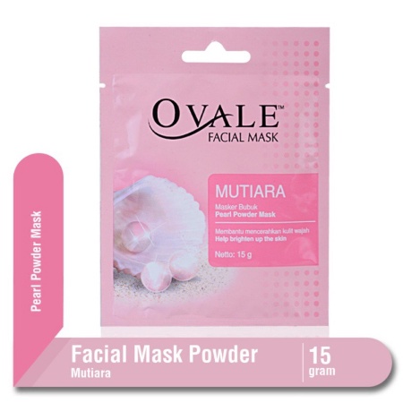 Ovale Facial Mask Masker Bubuk - Mutiara 15g