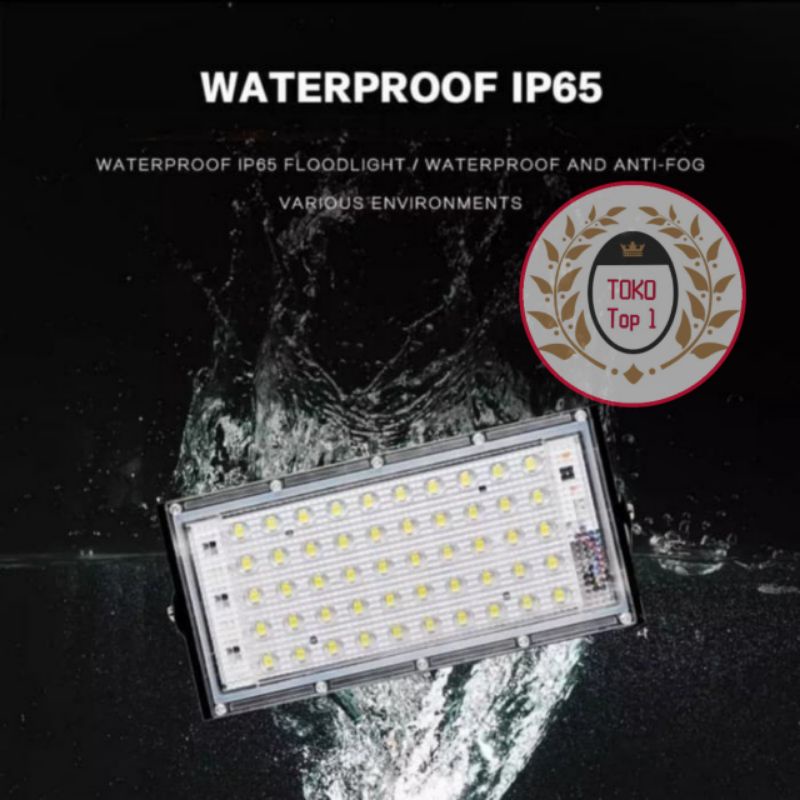 LAMPU SOROT LED 50W TAMAN TEMBAK FLOODLIGHT WATERPROOF OUTDOOR