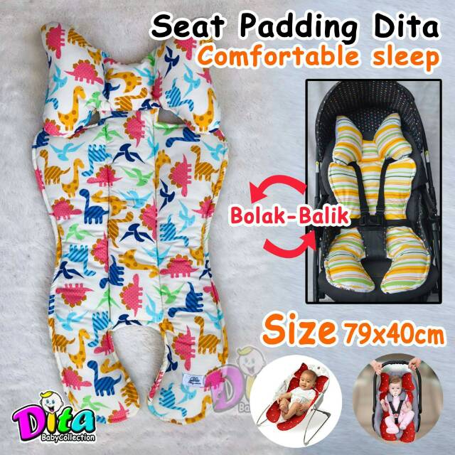 BISA GOJEK Alas Stroller Bayi Universal Baby Car Seat Stroller Pad  Alas Stroller Dita motif alas kereta dorong bayi carseat  stroller pad alas bouncher