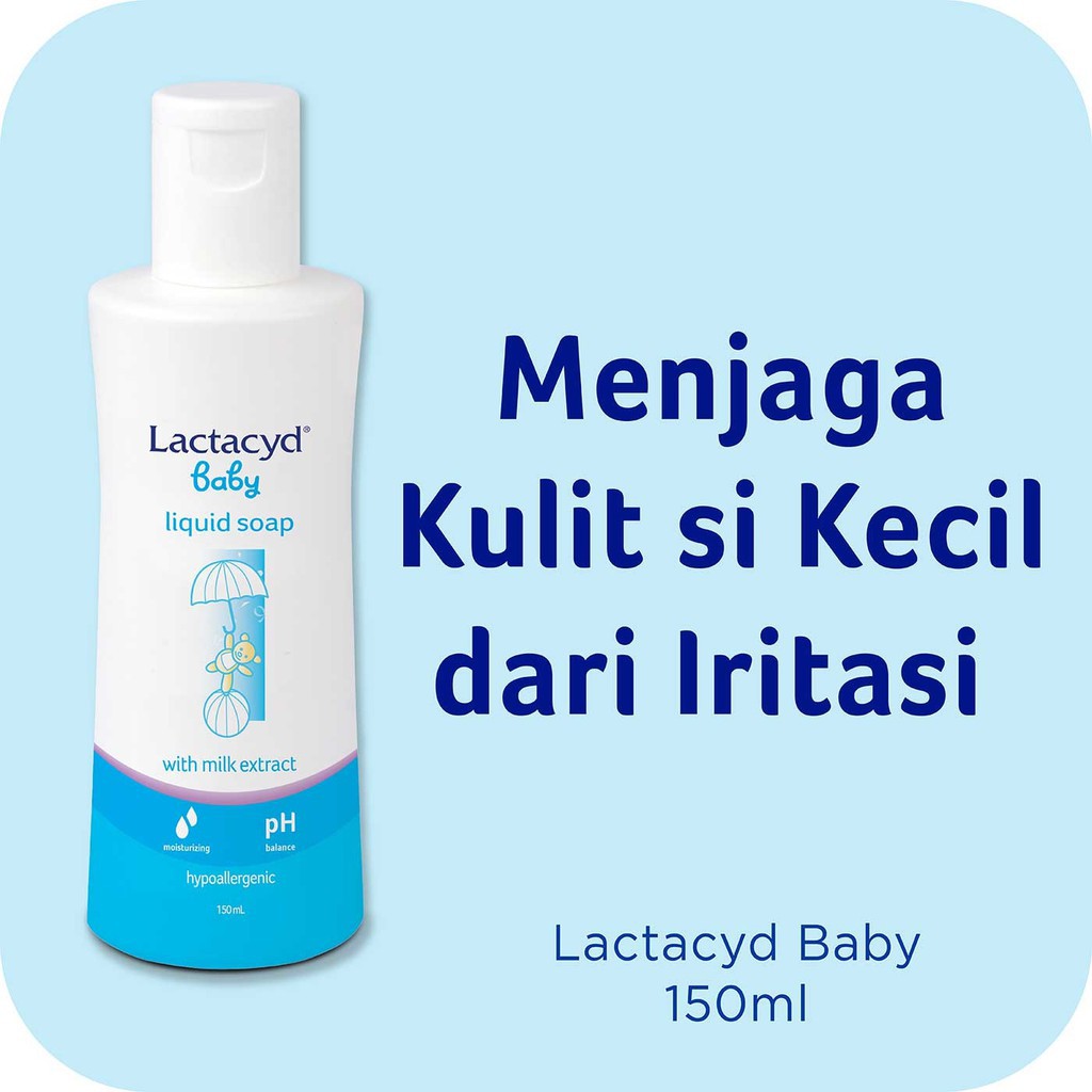 Lactacyd Liquid Antiseptic 150ML / Sabun Mandi Bayi / Ruam Popok