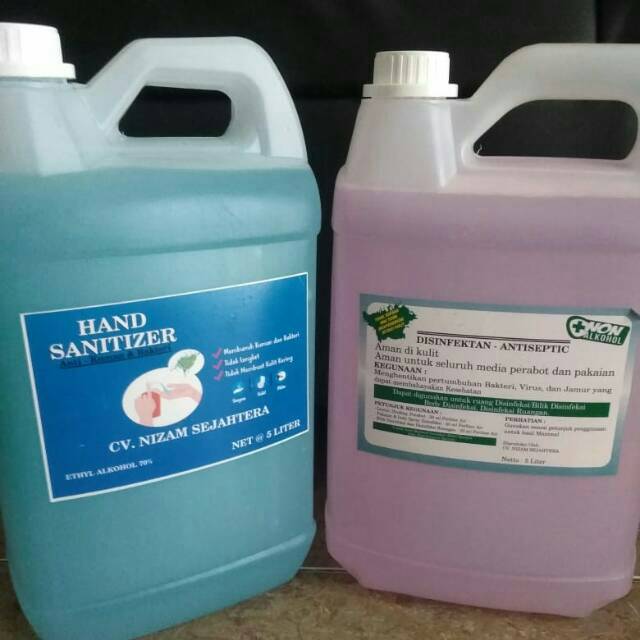 Hand Sanitizer 5 liter / Hand Sanitizer Gel 5 liter / Hand Sanitizer Ethyl Alkohol 70%