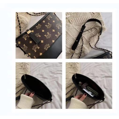 BJ62158 - BLACK - TAS SLEMPANG IMPORT TAS SLEMPANG WANITA FASHION IMPORT MODIS ELEGAN TERMURAH TERLARIS TERBARU BAGSTORE JAKARTA TAS BATAM ZCJ2158