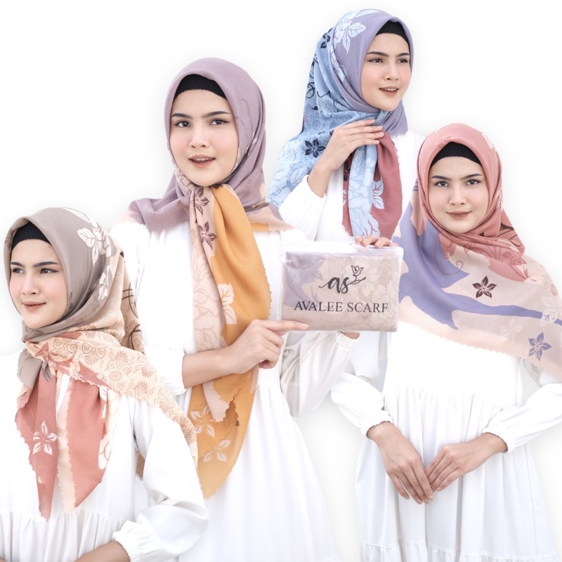 AVALEE SCARF  NAFISHA SERIES hijab motif premium jilbab segi empat kerudung segi empat motif
