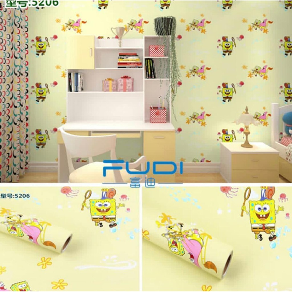 WALLPAPER DINDING SPONGEBOB KUNING