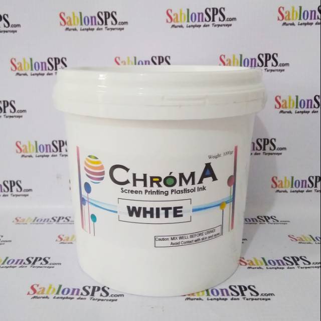 Tinta Sablon Plastisol Chroma Brilliant White