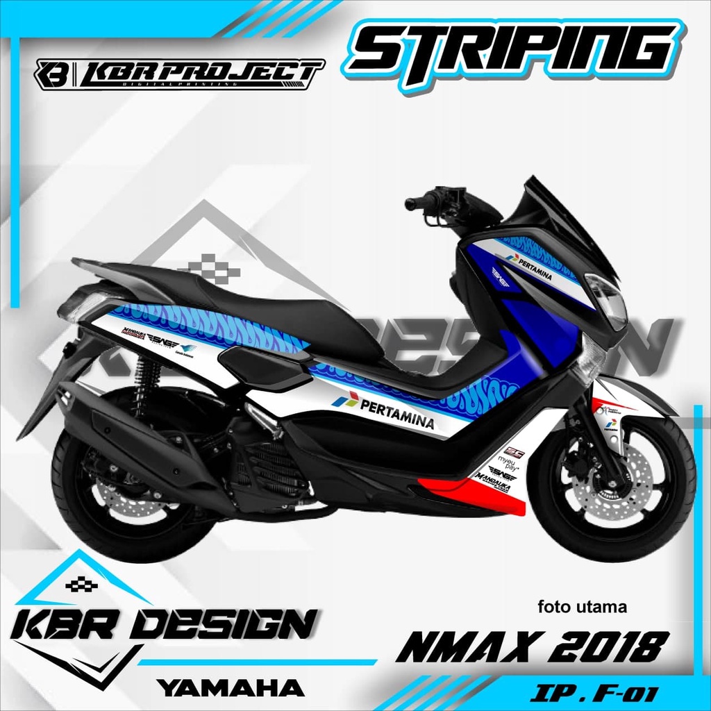 (COD) STICKER STRIPING NMAX 2018 - STICKER STRIPING NMAX 2018 IP N-01