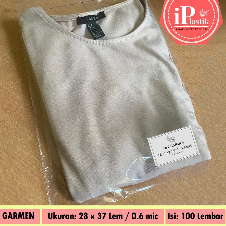 

➱ Plastik OPP Garmen 28 x 37 TEBAL 0,6 SUPERPREMIUM / PLASTIK BAJU ➦