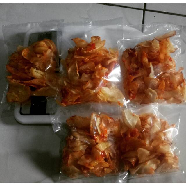 

Keripik singkong balado rumahan min 5pcs pembelian
