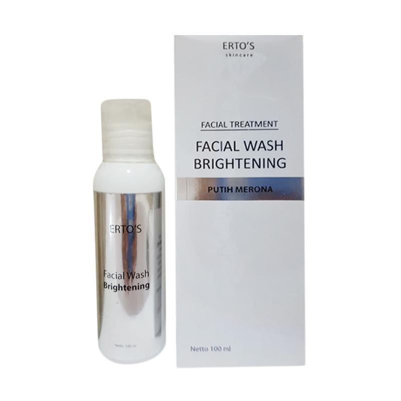 ertos facial wash brightening / putih merona erto's