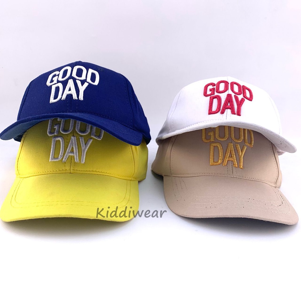 kiddiwear TOPI BASEBALL ANAK FASHION HAT TOPI MOTIF LUCU BORDIR MOTIF GOODDAY POLOS