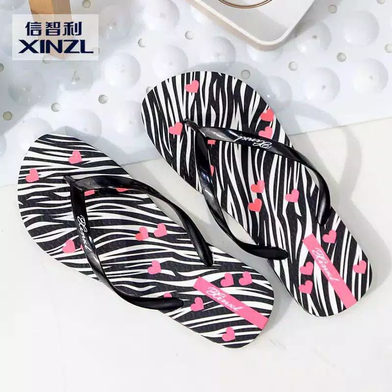 SANDAL JEPIT WANITA MOTIF KINJIL