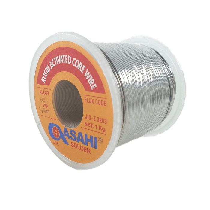 Timah Solder Asahi 1mm 1kg Timah Roll Gulung 1.0 mm 1 kg Grade 60/40% Alloy