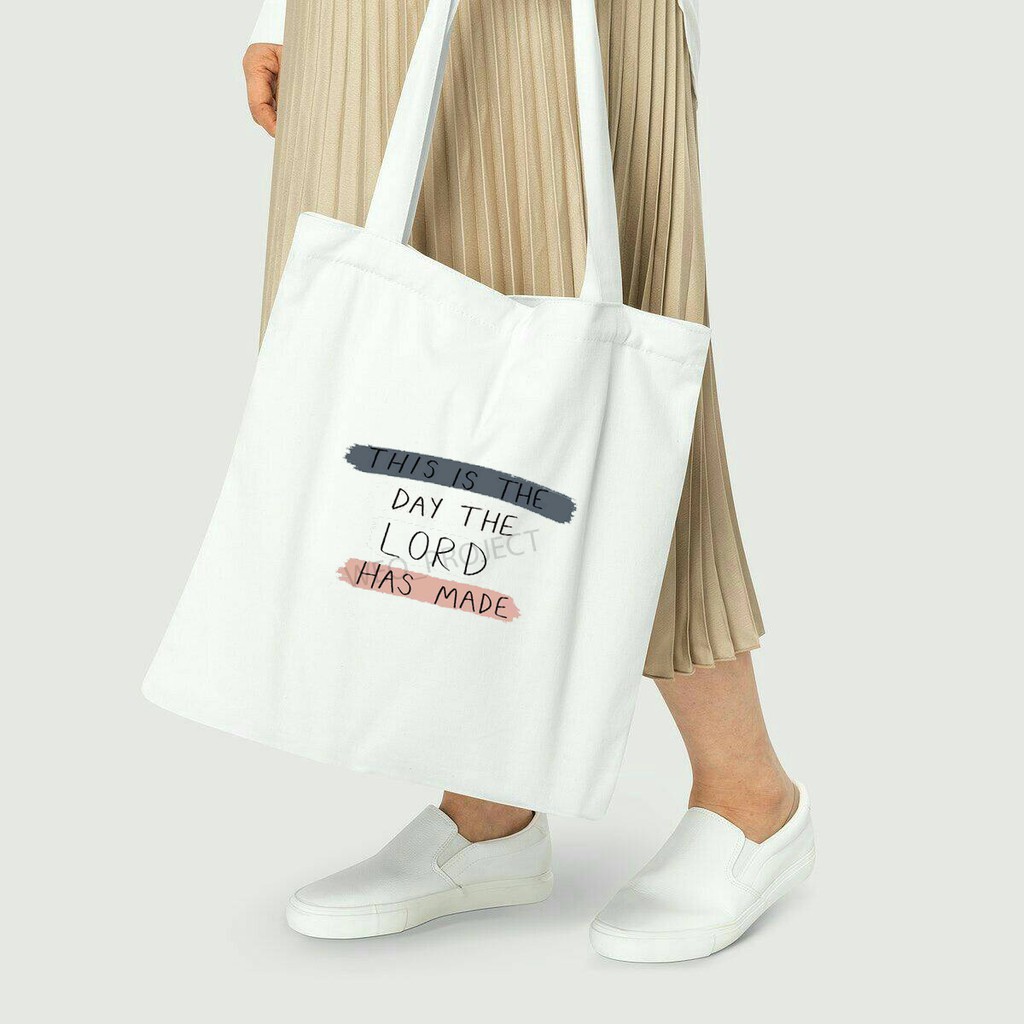 TOTE BAG KANVAS / TOTE BAG WANITA / TOTE BAG PENYEMANGAT