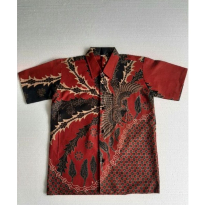 Kemeja Batik Anak-Anak Umur  4-5-6 tahun