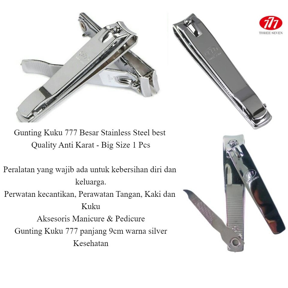 Gunting Kuku 777 KOREA Sedang Stainless Steel Manicure/Gunting kuku Korea 777  -Vegasus Store(COD)