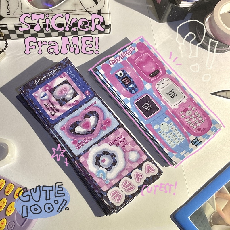 

[from.star] KOOL STICKER FRAME | Deco Sticker