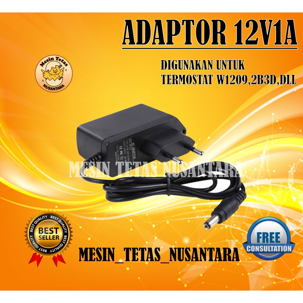 Adaptor 12V 1A untuk cctc timer dc