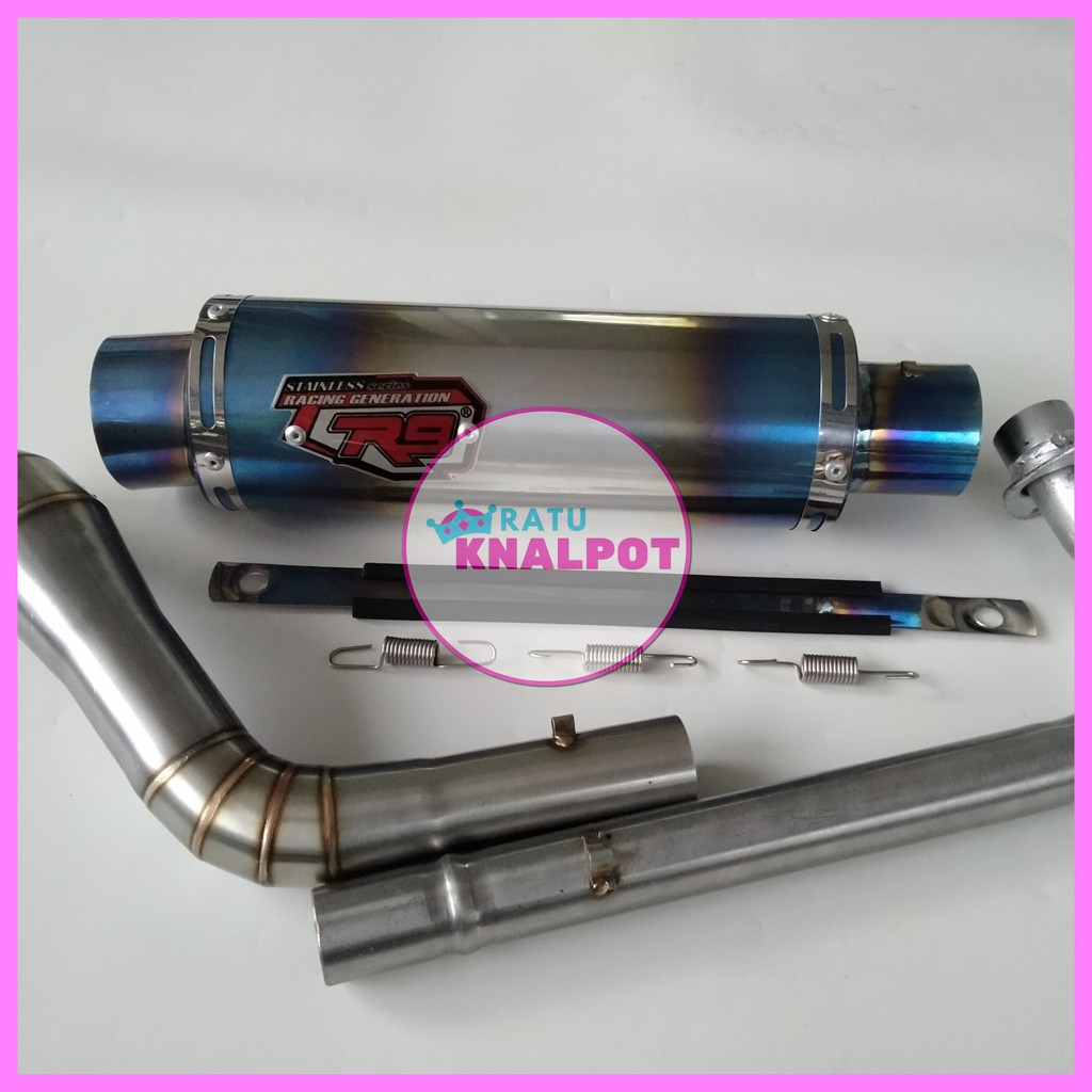 Knalpot Racing R9 bluemon vixion satria fu sonic byson Tiger megapro gl