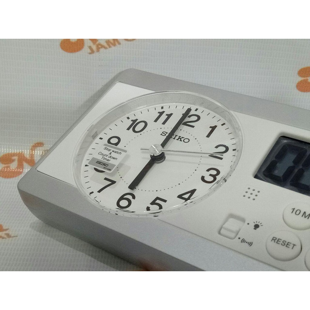 Seiko Desk Alarm Clock QHE152S Digital Timer | Jam Meja QHE152