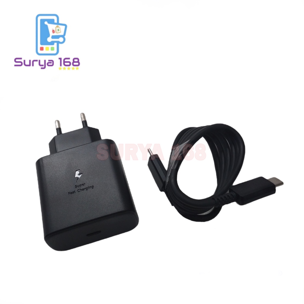 CHARGER CASAN CHARGE TRAVEL ADAPTER SUPER FAST CHARGING TYPE C TO TYPE C SAMSUNG 45 WATT