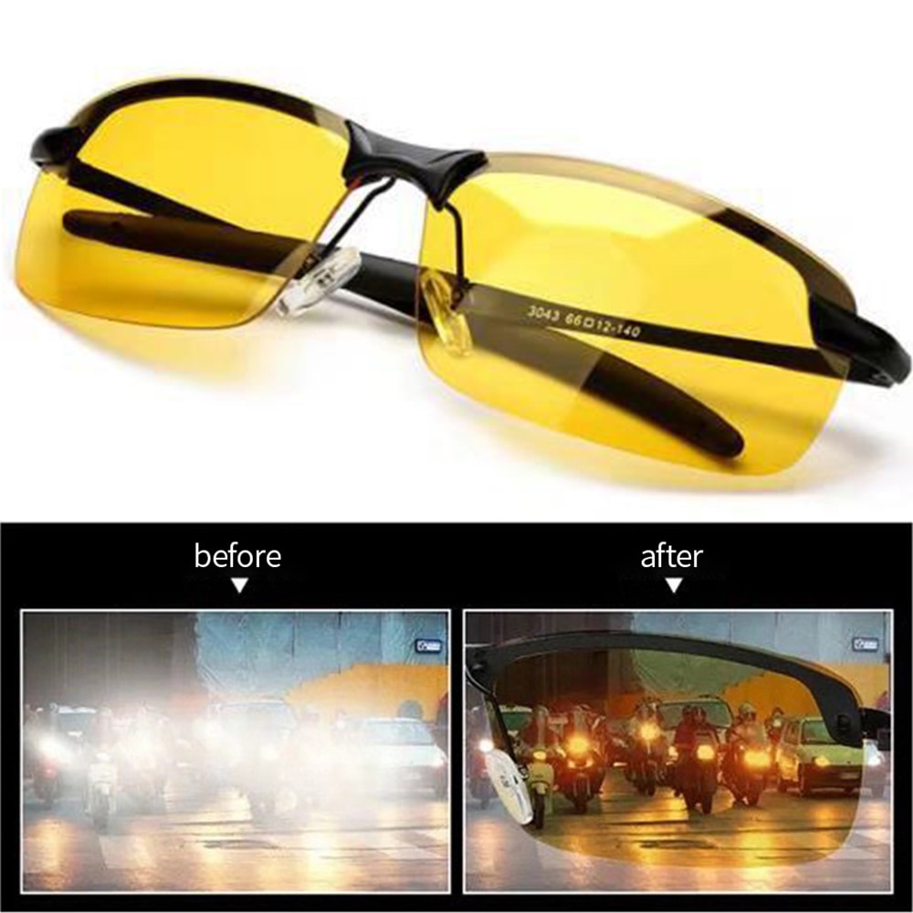 Kacamata Driver Anti Silau Menyetir Cocok Siang &amp; Malam untuk Pria &amp; Wanita Polarized Photochromic Outdoor Driver Sunglasses for Men &amp; Women, Anti Glare UV400 Protection for Day &amp; Night Driving Sun Glasses