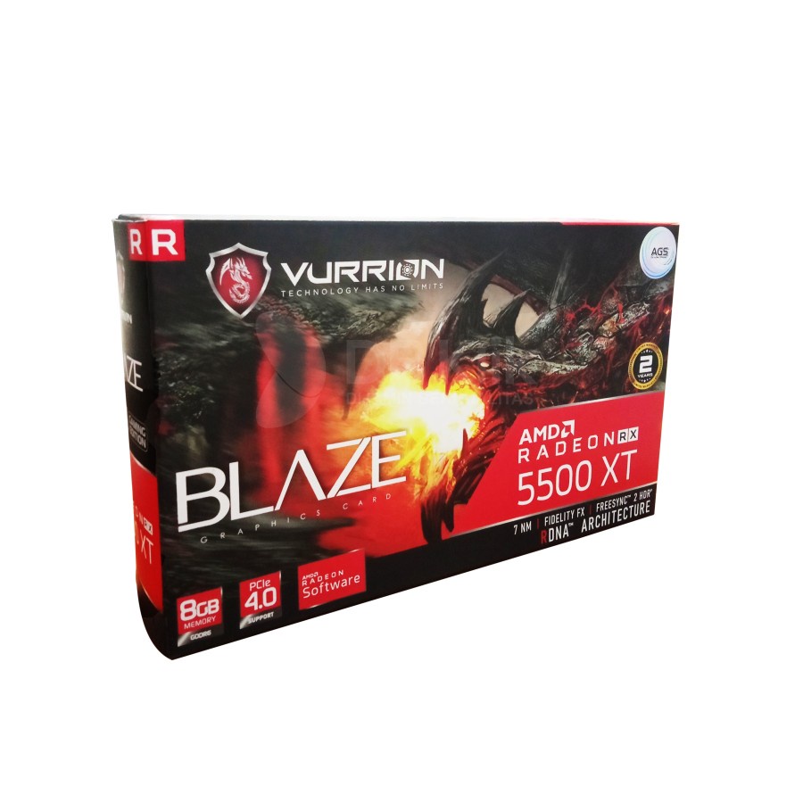 VGA VURRION RX 5500 XT 8GB GDDR6 128 BIT HDMI DP DVI - VURRION RX5500