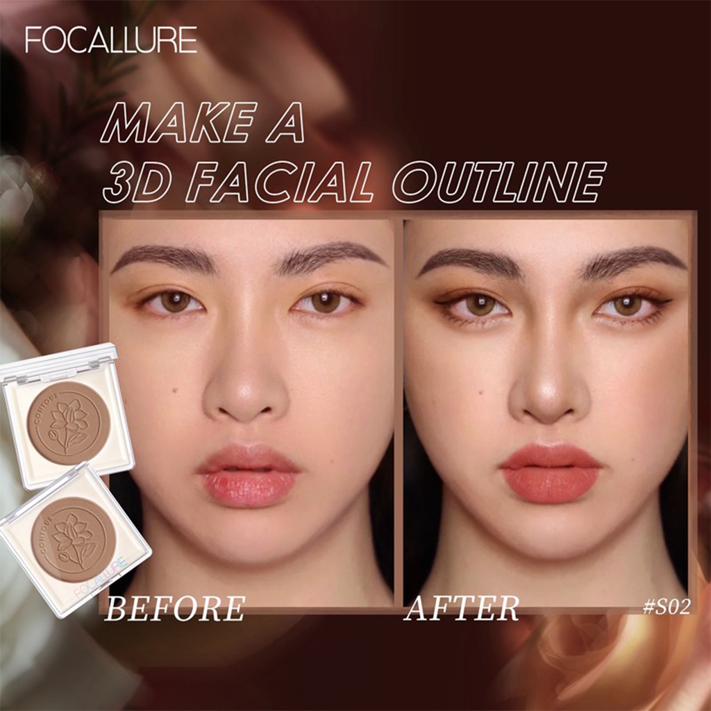 ❤ BELIA ❤ FOCALLURE Chocolate Soleil Matte Bronzer FA233 | Full Coverage Creamy Contour #JasmineMeetsRose | Smooth Texture | BPOM