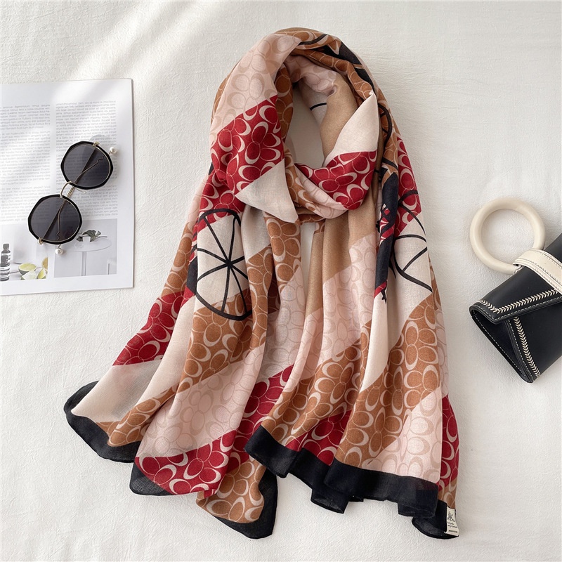 Syal Branded Scarf Mewah Elegant Sutra Hadiah Cewek-2