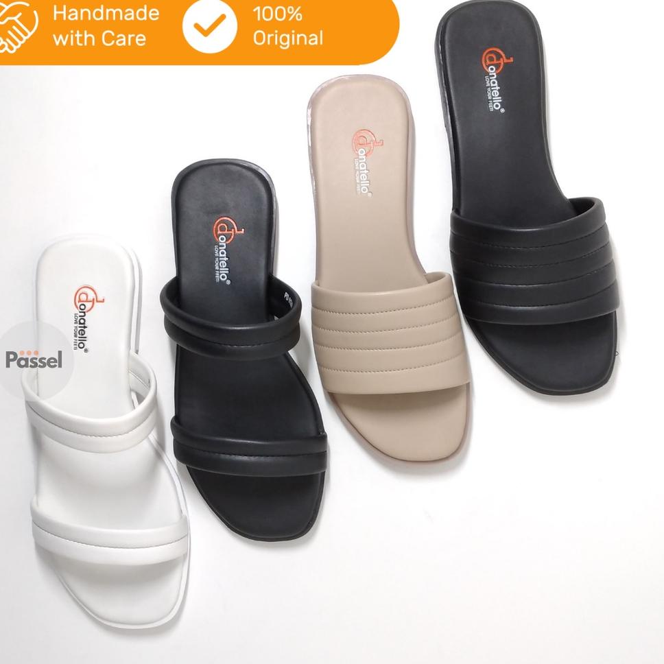 Terbagus.. Donatello Sz. 36-41 Sandal Slip On Wanita Stripes Pillow | PD612103 / PD612105
