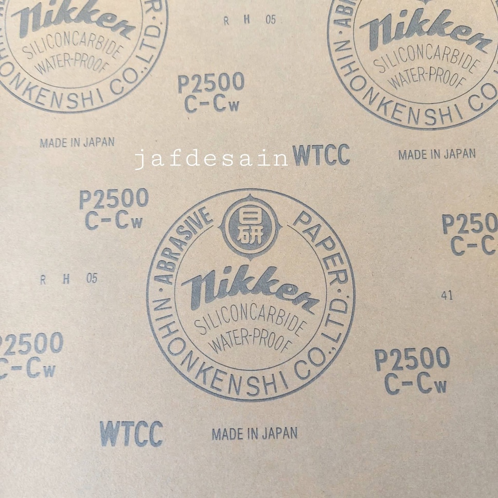 Amplas Nikken Lembaran Halus Nomor 2500-3000