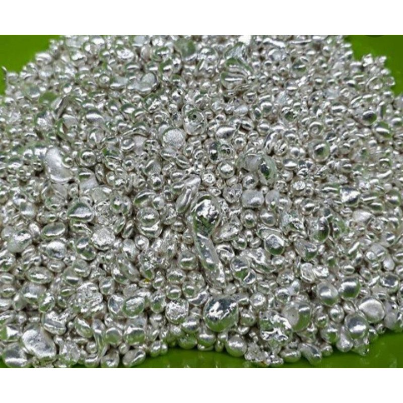 Perak Mentah, butiran jagung, perak murni