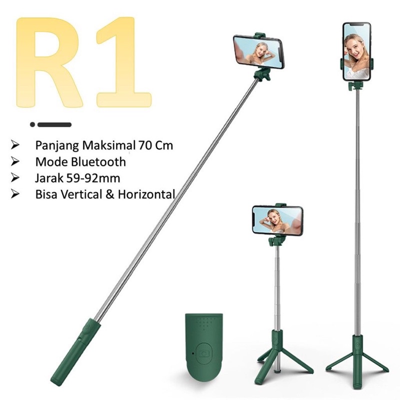 SELFIE STICK TONGSIS WITH BLUETOOTH TRIPOD STANDING IOS ANDOROID