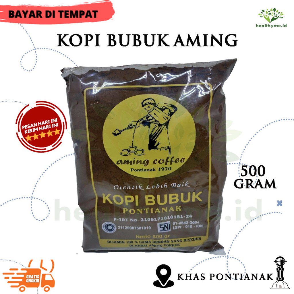 

Kopi Robusta Bubuk Aming Coffee Pontianak - 500 Gram