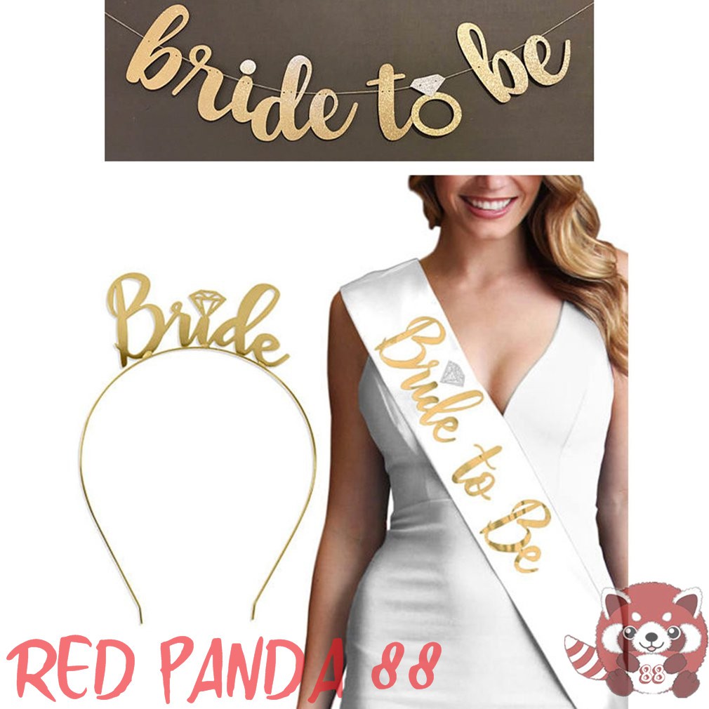 1 set isi 5pcs paket bridal shower/ bride to be