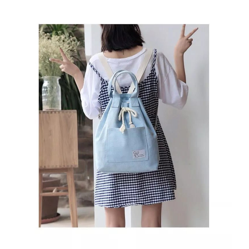 Should Bag - Tas Ransel Sekolah Anak Wanita Dan Pria Terbaru 2021 Kekinian Motif Carakter Serut Ellish Korean Style Murah