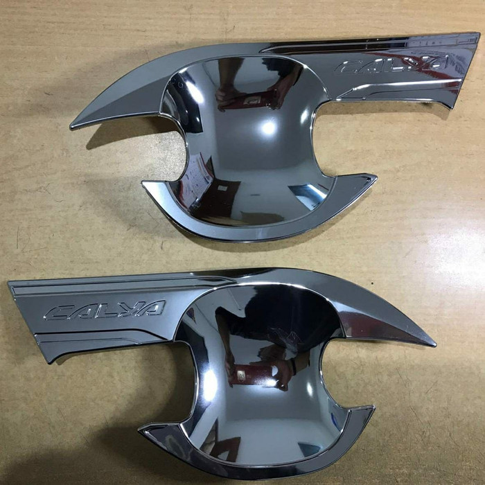 Outer mangkok handle pintu mobil toyota CALYA chrome CROME tempel