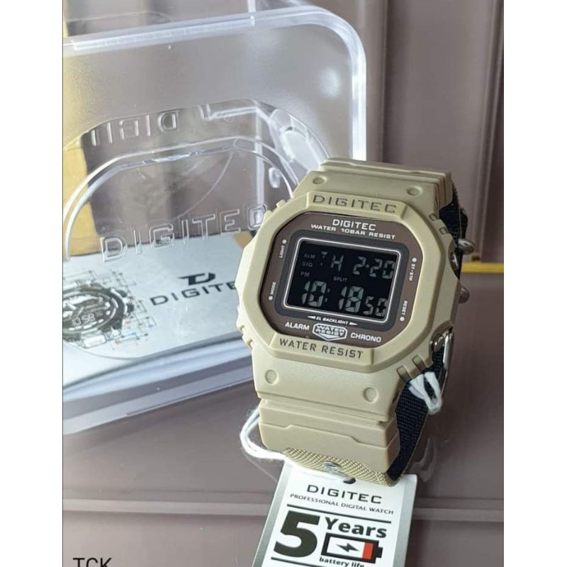 DIGITEC ORI ANTI AIR50M JAM TANGAN PRIA WANITA KOTAK TIPIS