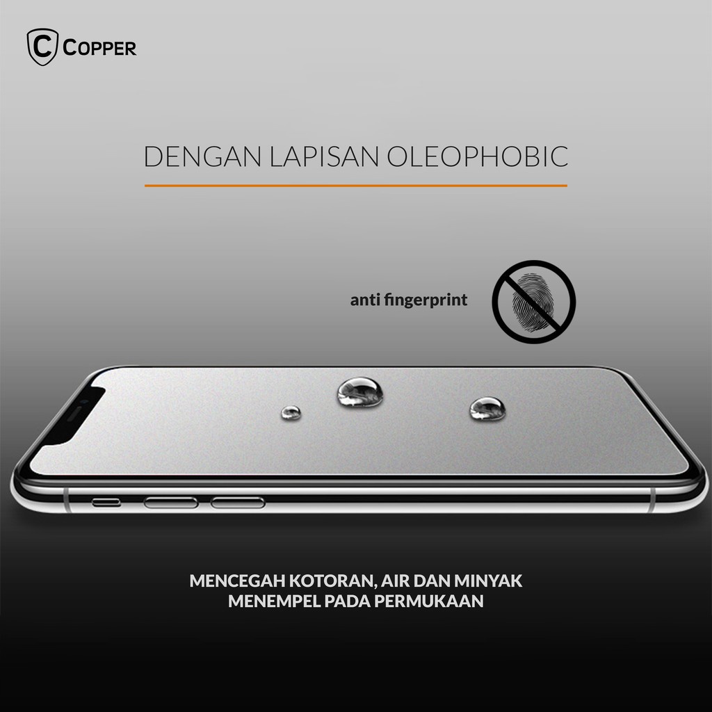 Samsung A51 - Copper Tempered Glass Full Glue Anti Glare - Matte-2
