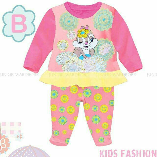 JW 28 B Chip n Dale Pyjamas Piyama Import Anak Perempuan Cewek size 95/y, 100/3y, 110/4y, 120/5y