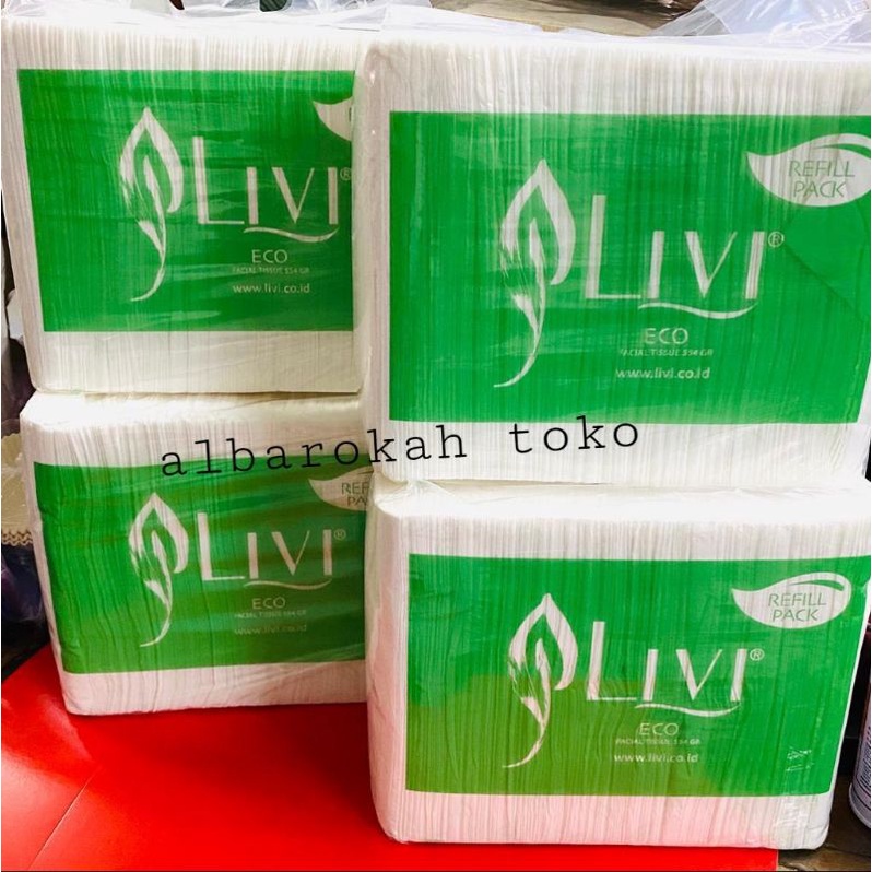 tisu livi facial Refill 554 Gram TERMURAH / Tisu Wajah Tissue Muka 600's Sheet / Tissue Kiloan 600s Lembar 2 ply Murah