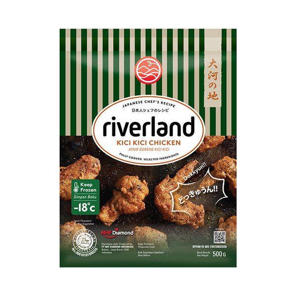 RIVERLAND Japanese  Premium Nugget Chicken &amp; Beef 500g Halal