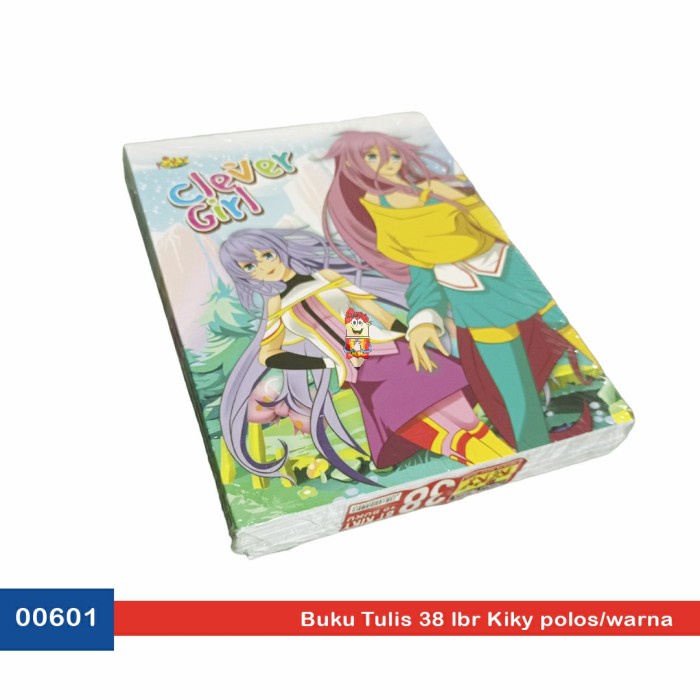 

(BISA COD) Buku Tulis 38 lbr Kiky Polos/warna 1 pak isi 10