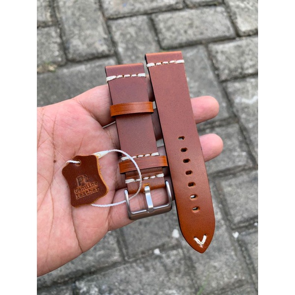 Strap Tali Jam Tangan Kulit Genuine lether produk Import