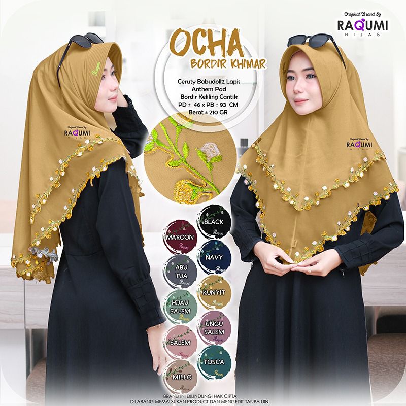 [original raqumi] OCHA BORDIR KHIMAR